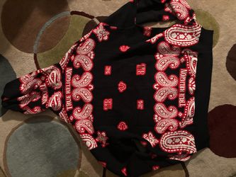 True Religion Paisley Bandana Print Hoodie