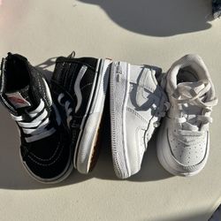 Toddler Vans Size 6.5 White Nike Size 5