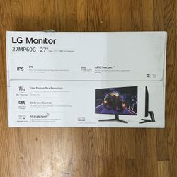 LG 27MP60G 27” Full HD IPS Monitor – Brand New, Sealed Box