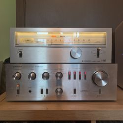 1979 Pioneer Amplifier And Stereo Tuner 