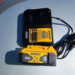 Dewalt 20v Battery 4.0 XR And Charger Brand New 