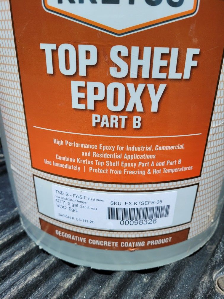100 solids Top Shelf Epoxy Sealer for Sale in Washougal, WA OfferUp