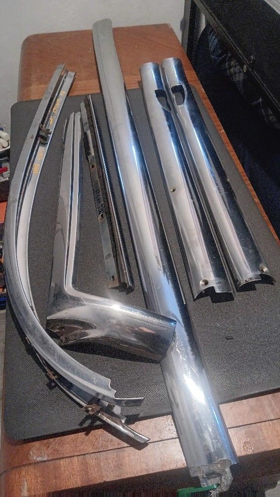 63-64 Impala Convertible Windshield Pillars Moldings Trims 