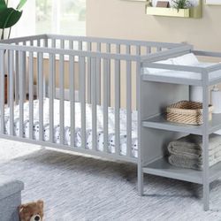Baby Crib Plus Changing Table 