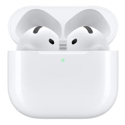 Apple AirPods 4 Wireless Earbuds, Bluetooth Headphones, Personalized Spatial Audio, Sweat and Water Resistant, USB-C Charging Case, H2 Chip, Up to 30 