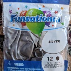 Silver Metallic Balloons