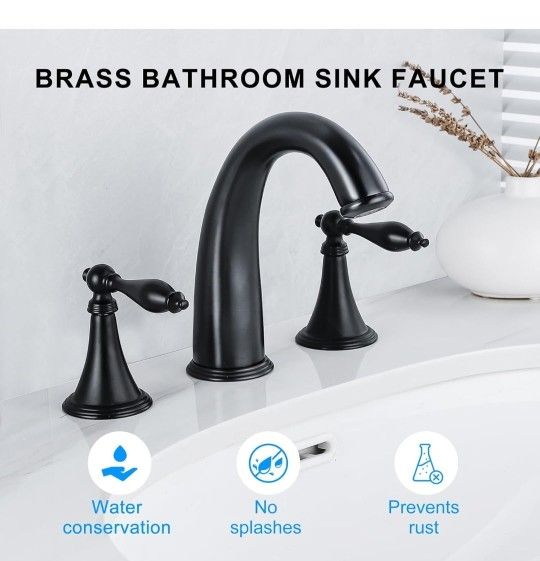 KELELIFE MATTR BLACK BATHROOM FAUCET
