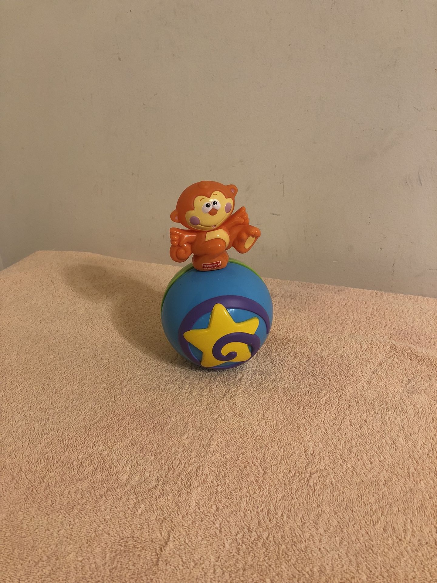 2008 Fisher Price Go Baby Go Crawl Along Monkey Ball Works