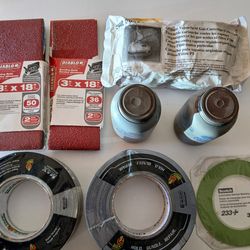 Assorted Supplies Lot: 3M and Duck Tape, Permatex Anti Sieze, Filter's