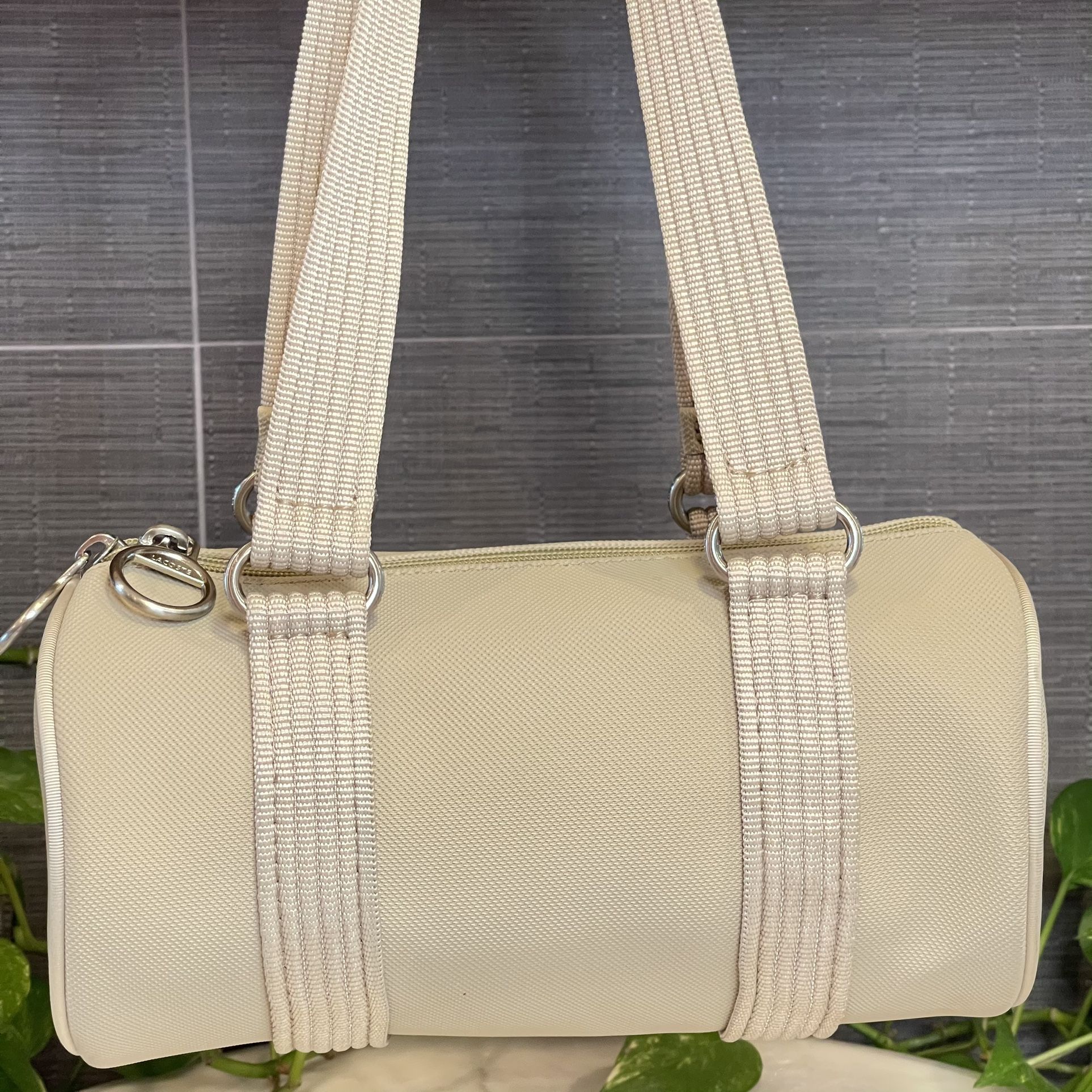 LACOSTE Summer Sand Roll Bag Khaki Bag NWOT