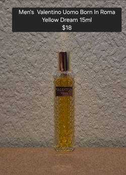 Men's Valentino uomo born in roma yellow dream 15ml travel cologne