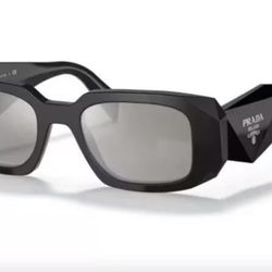 PRADA PR 17WS 1AB5SO Women's Sunglasses Black/ Dark Grey Lens