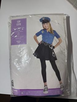 Cop Girls Halloween Costume Small 4-6