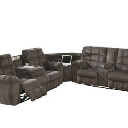 Acieona Slate Reclining Sectional

