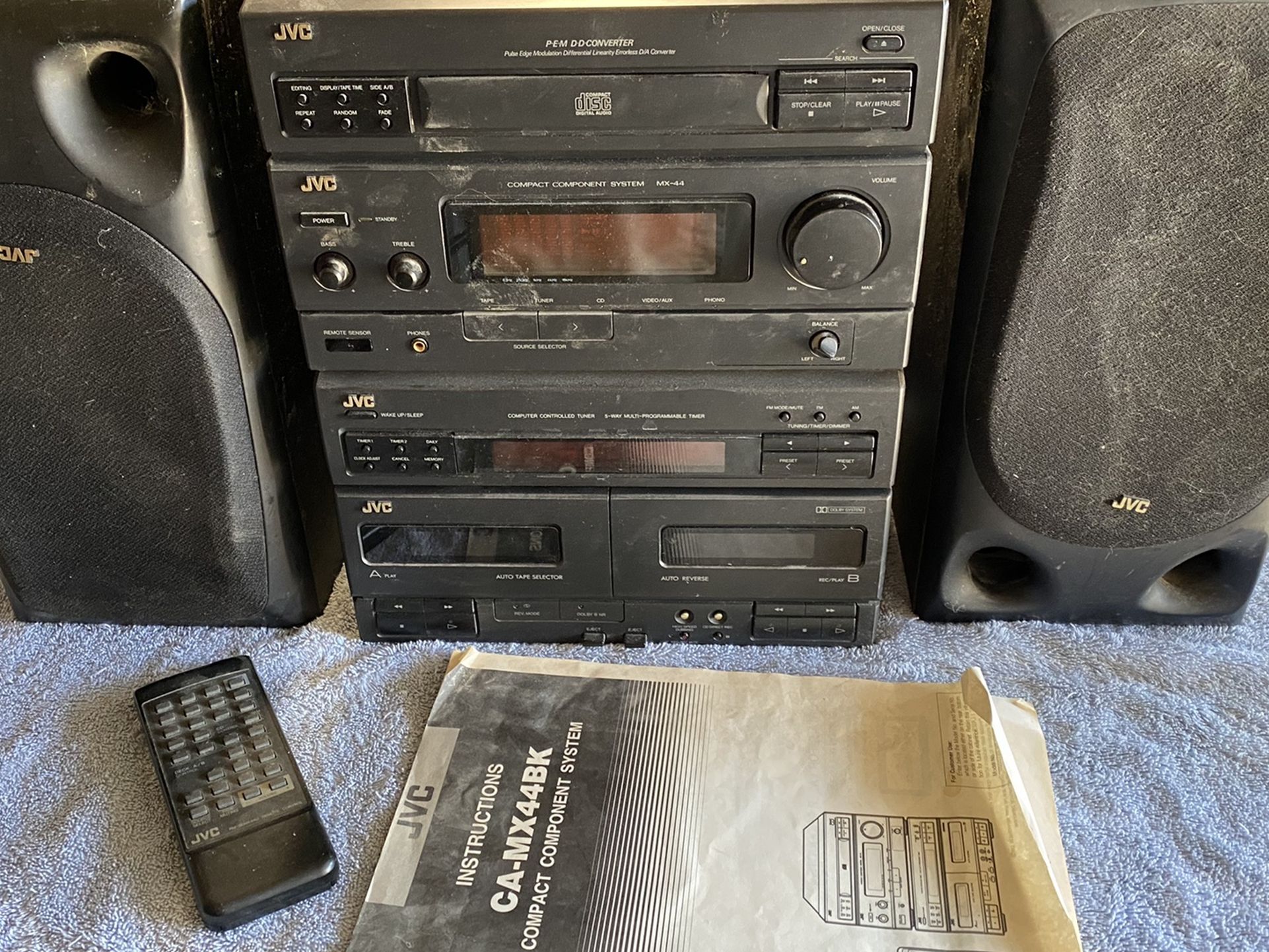 JVC Stereo Fm/am And Speakers 🔊 Work Great CD NOT Working