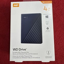 External Hard Drive 4TB Western Digital NEW