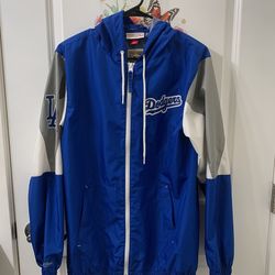 Mitchell and Ness LA Dodgers M&N Throw It Back Full Zip Windbreaker