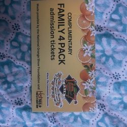 National Orange Show Fair Tickets 4 Peopl