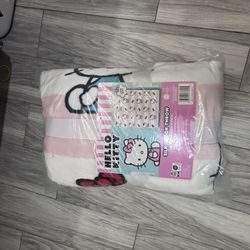  Hello kitty pink Valentines blanket