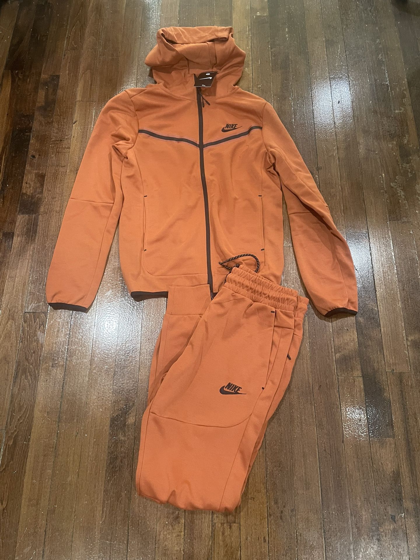 Nike Tech Jogger Suit Hoody Burnt Orange