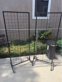Grid wall panel displays