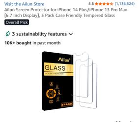 iPhone 13 Pro Max/iPhone 14 Plus Screen Protecter Pack