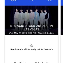 BTS Arirang Tour - May 27th - Las Vegas