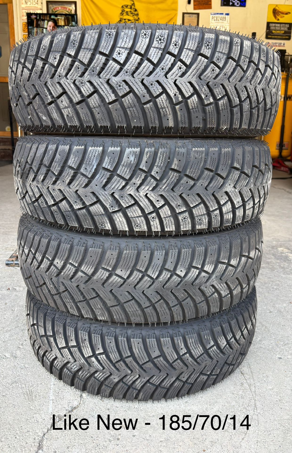 (4) - 185/70/14 Nexen Winguard Winspike 3 Take Off Tires