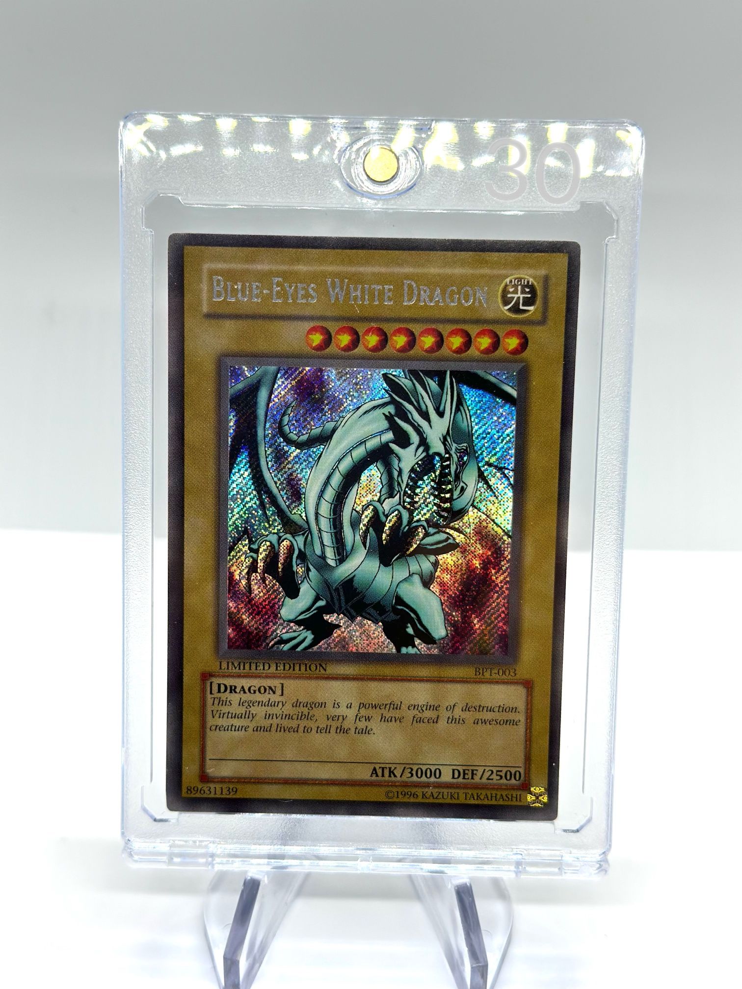 Blue Eyes White Dragon - BPT-003 - LP - 2002 Collectors Tin - Yu-Gi-Oh!