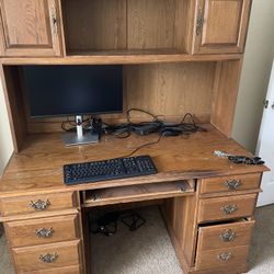 Large Oak Desk 