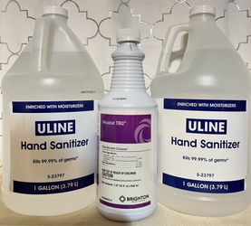 2 U line Hand Sanitizer 1 Disinfectant Cleaner ($5.00 each)