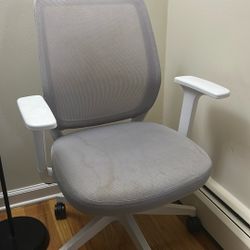 Union Staples Essentials Ergonomic Fabric Swivel Task Chair, Gray 