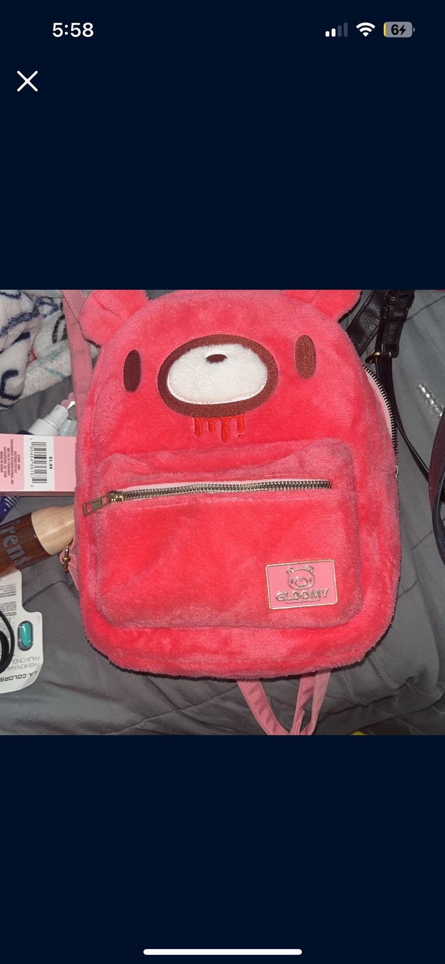 Pink Gloomy Backpack