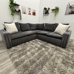 Gray Sectional Couch - Free Delivery