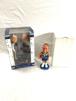 Vintage very collectible given to players only NBA Indiana Pacers Reggie Miller-#31 & owners bobble heads