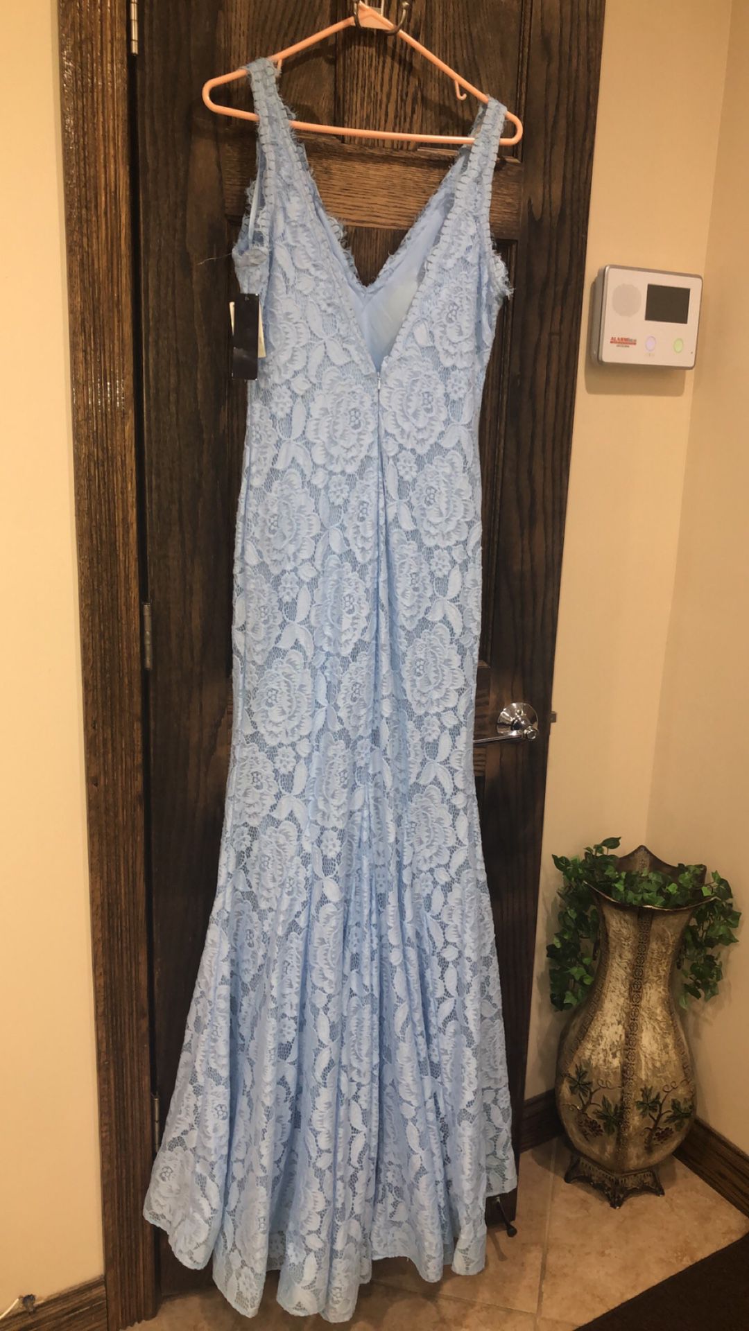 Formal Dress Size 12 Mermaid Style Lace Light Blue NEW Prom Bridesmaid Special Occasion