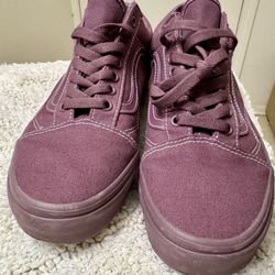  Vans Old Skool Pastel Mono Plum Wine Sneakers Low-Top Shoes 2024