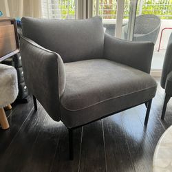 Set Of 2x West Elm Living Room Chairs 