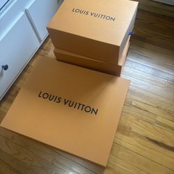 Luxury Brand Boxes And Shopping Bags  (Lot) Louis Vuitton, Hermes, Chanel
