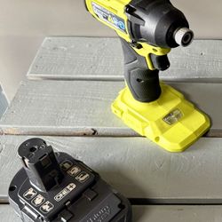 Ryobi Brushless Driver & Battery **No Charger**