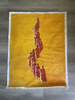 Oil Painting Of Monks Art