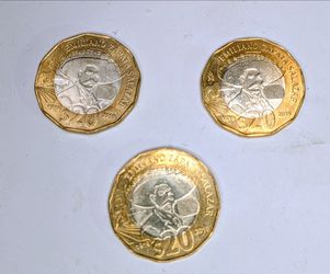 Mexican Bimetallic $20 Peso Coin (2019) – Emiliano Zapata $7 each