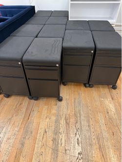 Under the desk file cabinets
