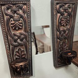 Decorative Wall Candle Sconces Set of 2