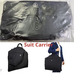 SUIT CARRIER. Carry-on size. Many compartments including laptop.