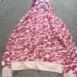 Bape   Pink Hoodie 