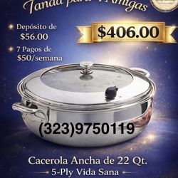 Hermosa Cazuela De 22 Cuartos 