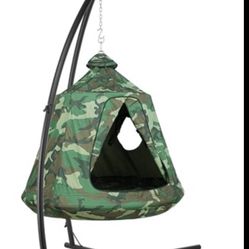 Camouflage Sensory Swing Pod Hanging Tent Canopy Egg Chair