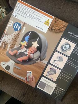 Multi-functional baby swing 3 in 1 grey color