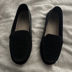Daisy Fuentes Black Loafers Size6